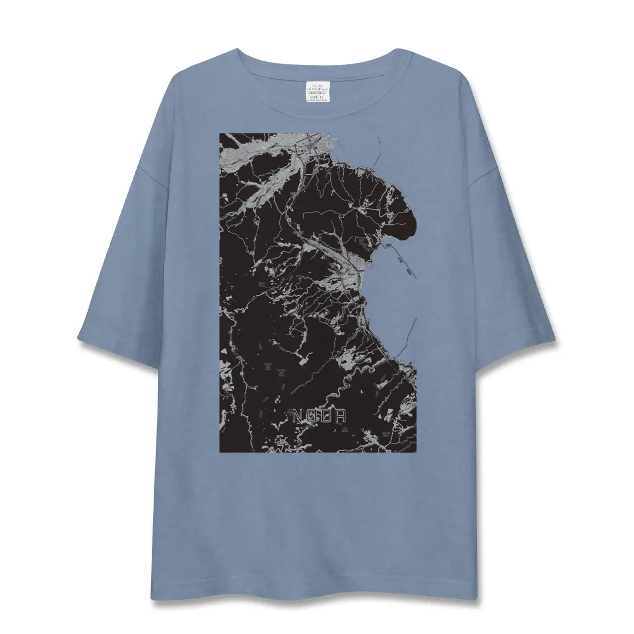 【野田(岩手県)】地図柄ビッグシルエットTシャツ