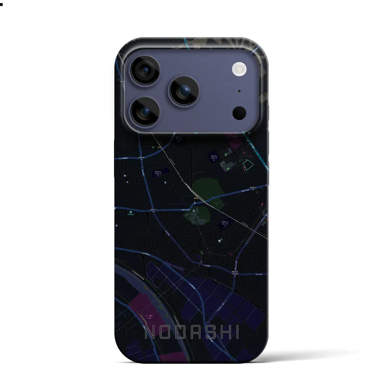 【野田市(千葉県)】地図柄iPhoneケース(バックカバータイプ)