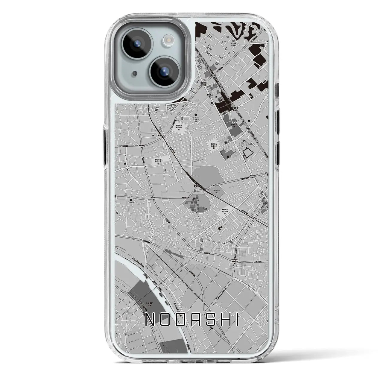 【野田市(千葉県)】地図柄iPhoneケース(MagSafeタイプ)