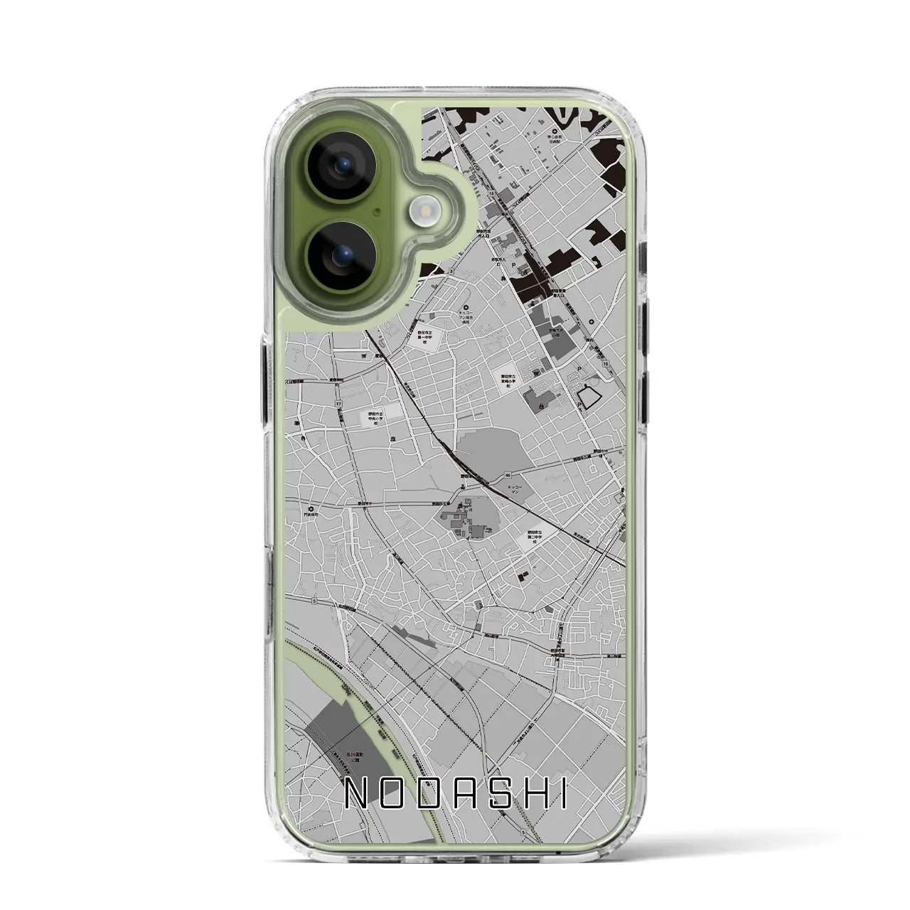 【野田市(千葉県)】地図柄iPhoneケース(MagSafeタイプ)