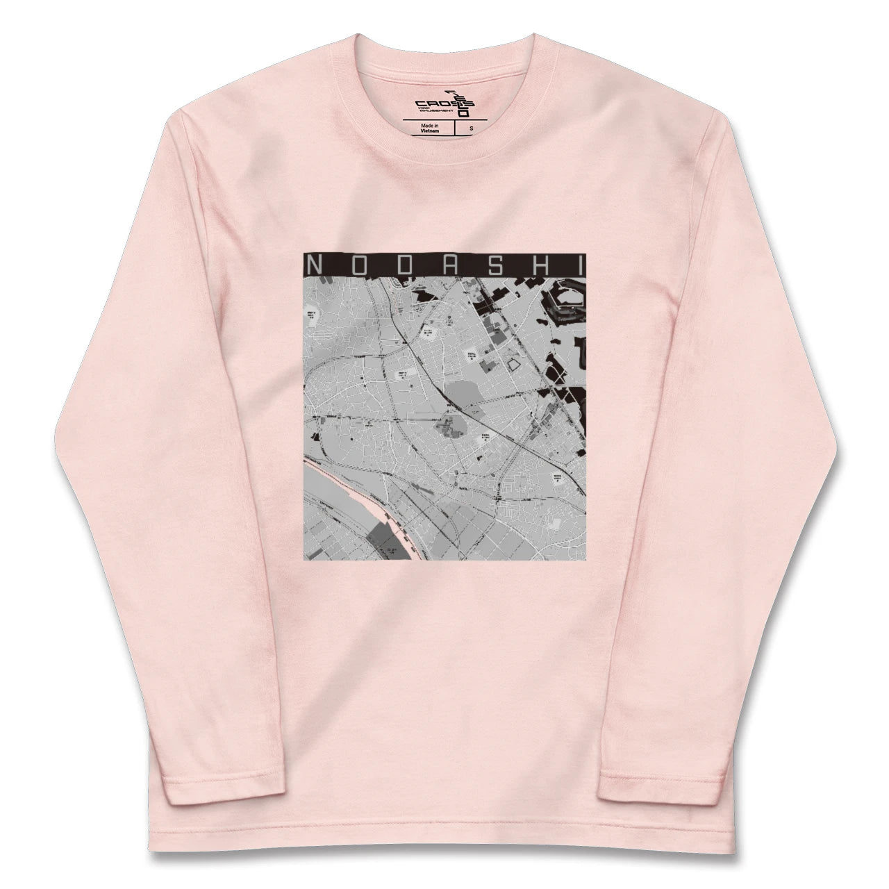 【野田市(千葉県)】地図柄ロングスリーブTシャツ