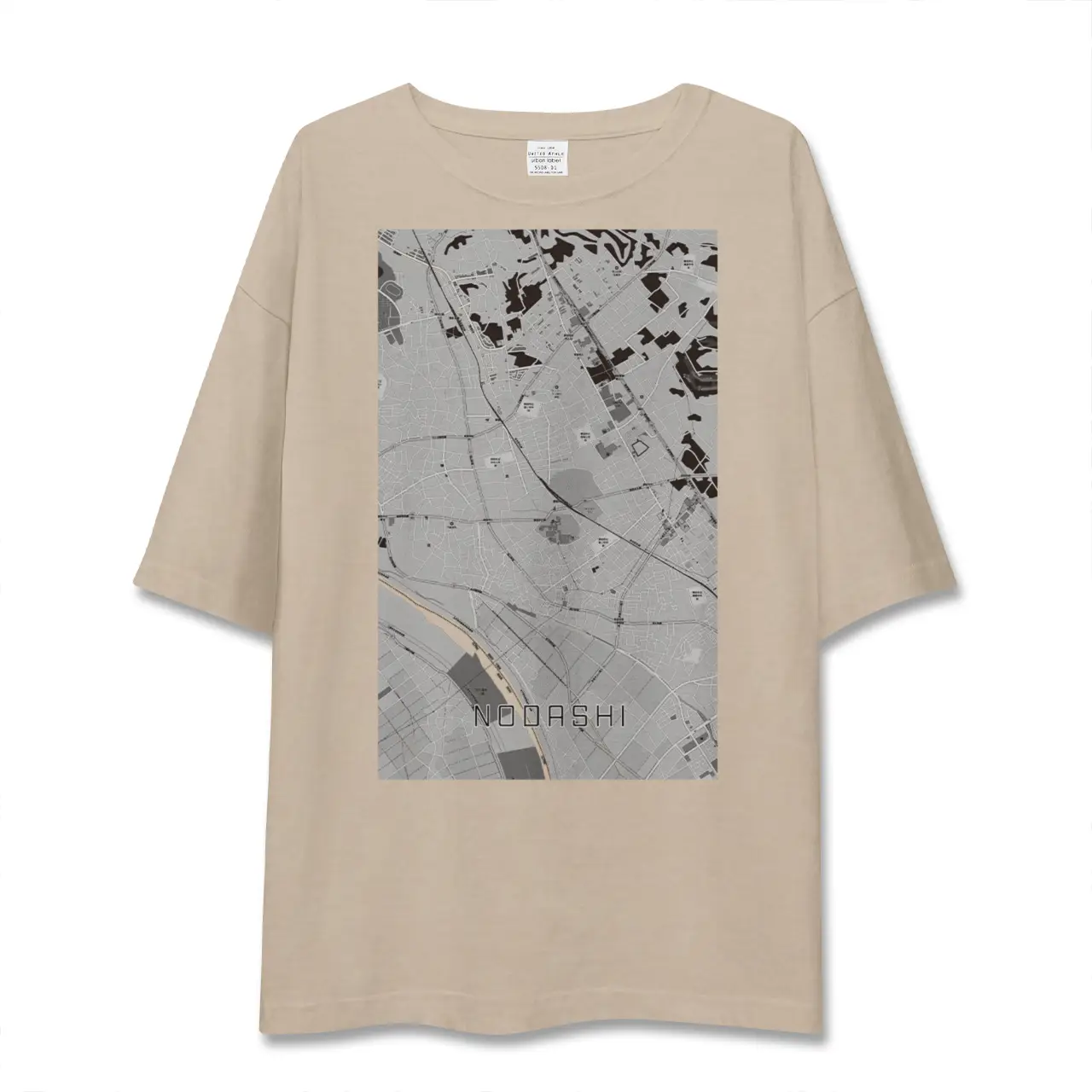 【野田市(千葉県)】地図柄ビッグシルエットTシャツ