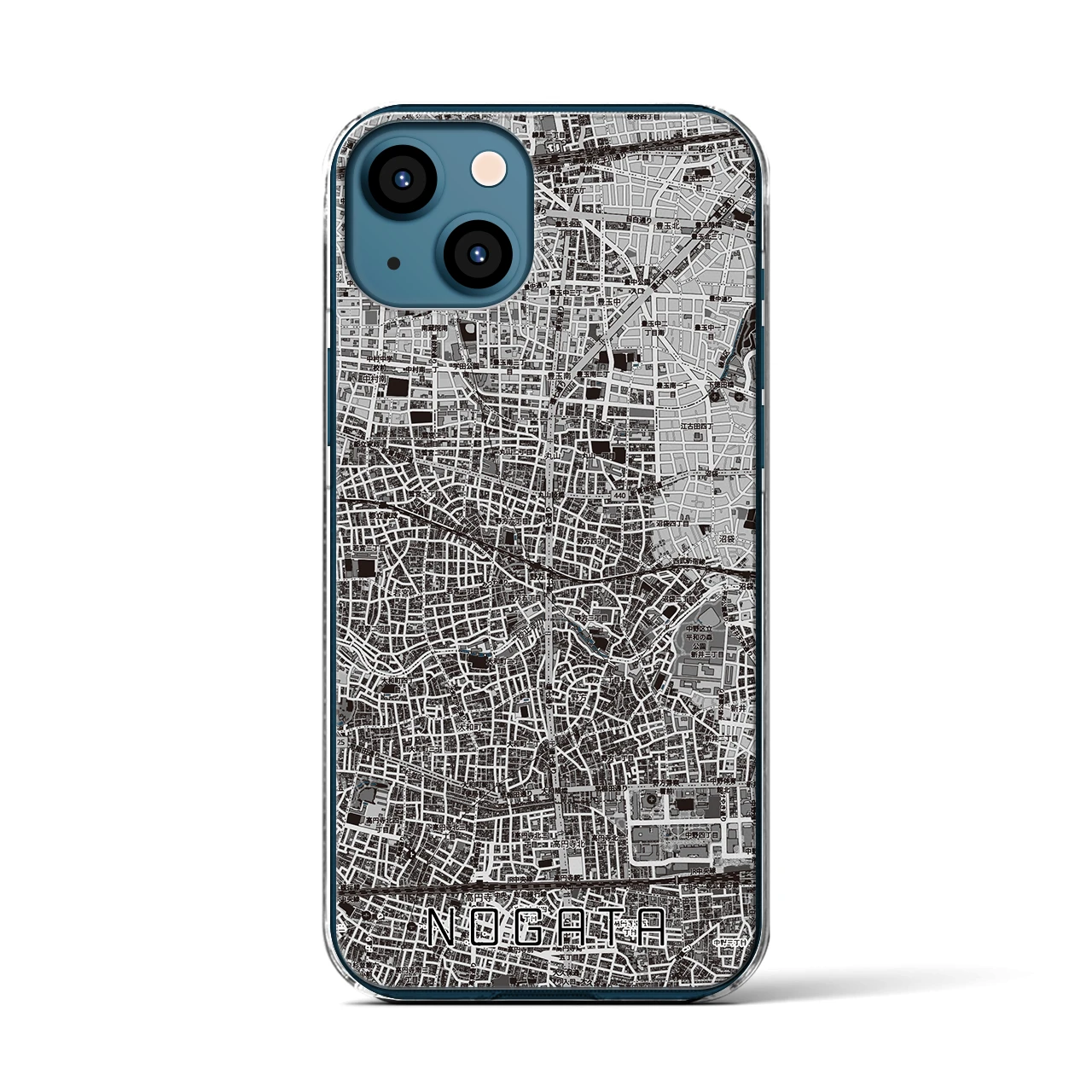 【野方(東京都)】地図柄iPhoneケース(クリアタイプ)