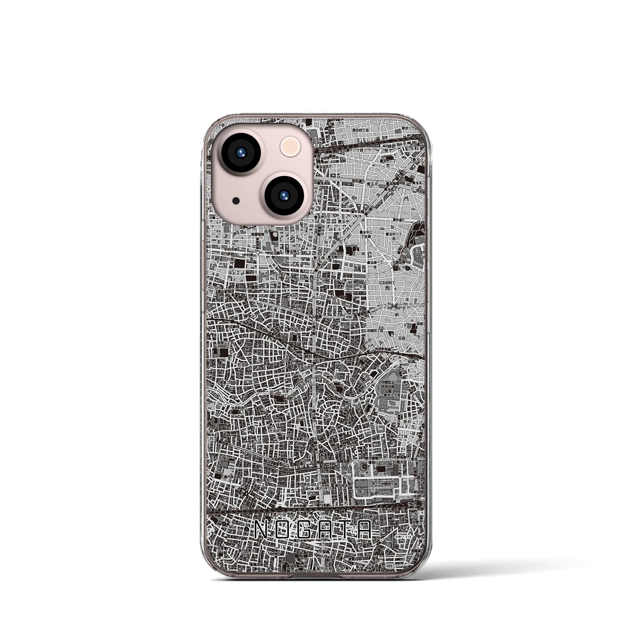 【野方(東京都)】地図柄iPhoneケース(クリアタイプ)