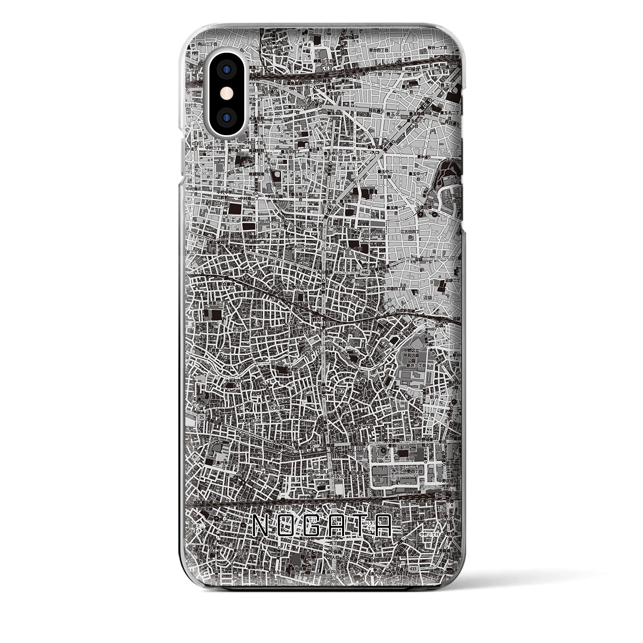 【野方(東京都)】地図柄iPhoneケース(クリアタイプ)