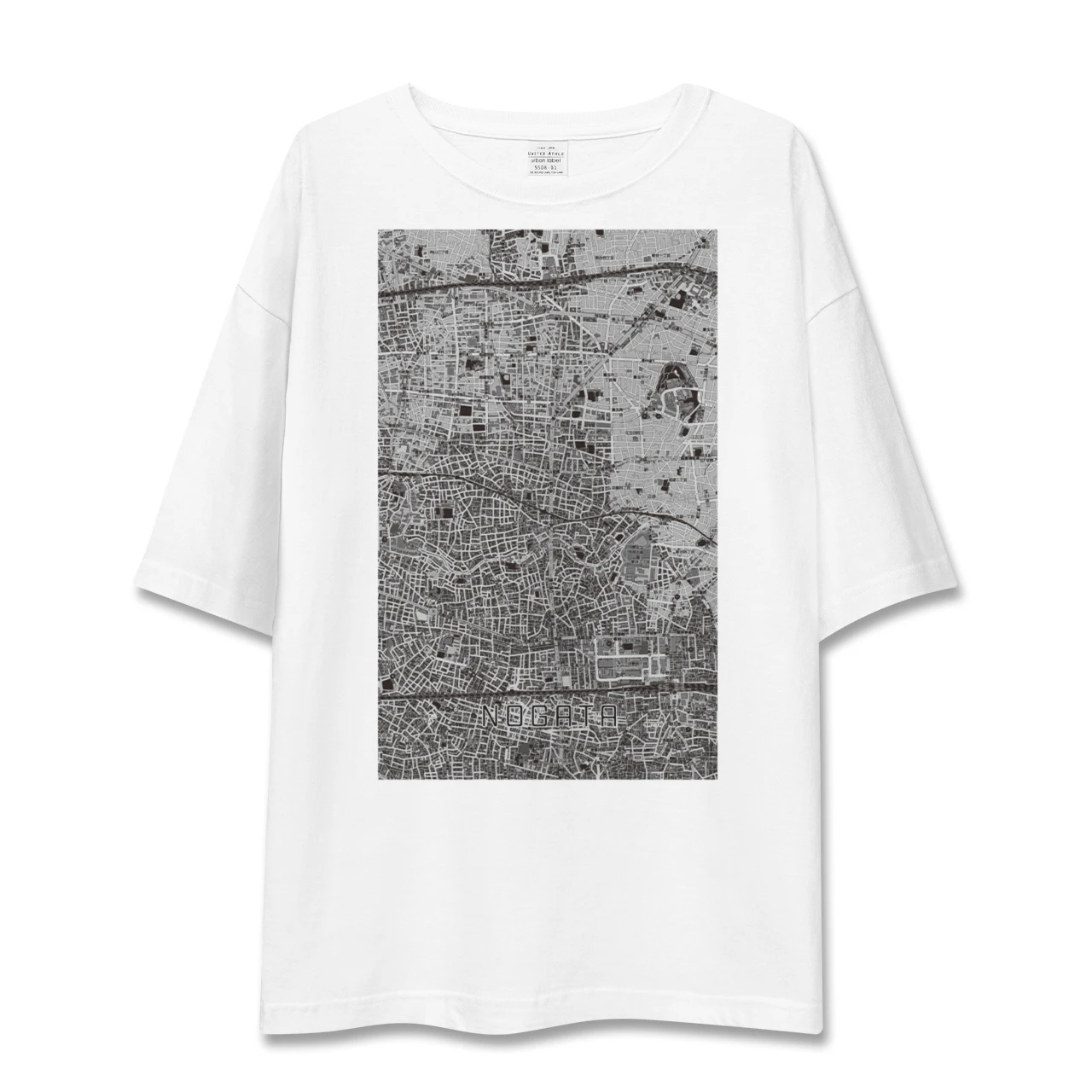 【野方(東京都)】地図柄ビッグシルエットTシャツ