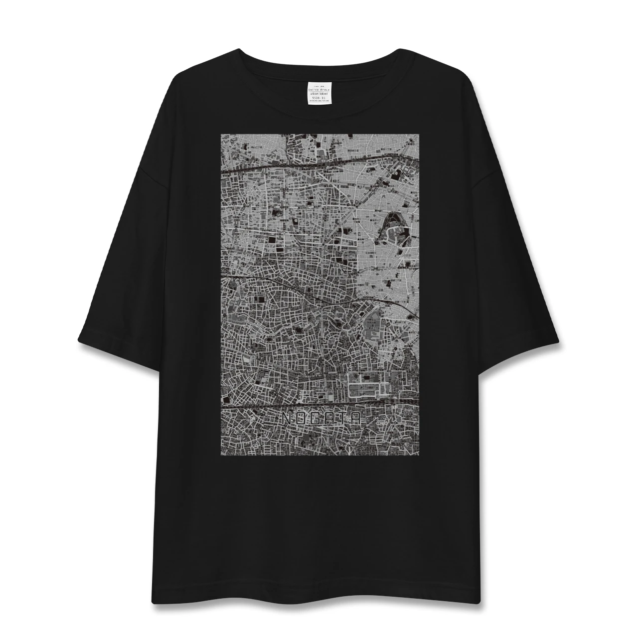 【野方(東京都)】地図柄ビッグシルエットTシャツ