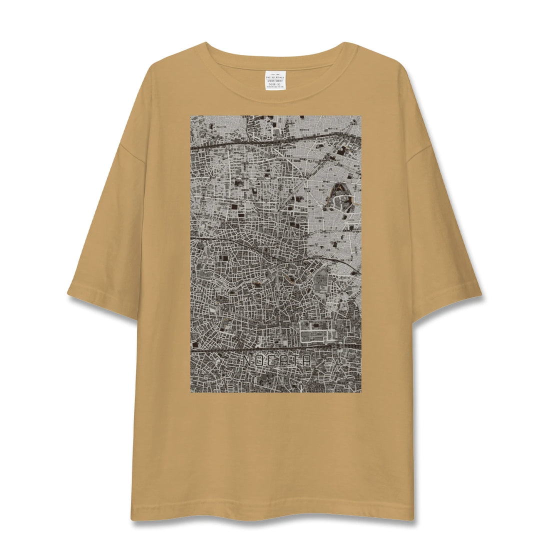 【野方(東京都)】地図柄ビッグシルエットTシャツ