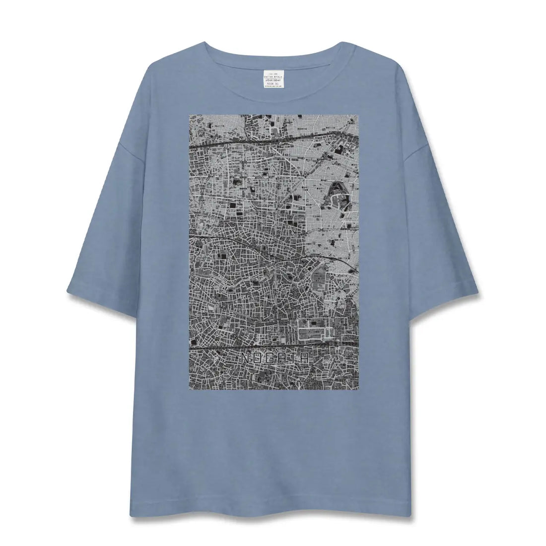 【野方(東京都)】地図柄ビッグシルエットTシャツ