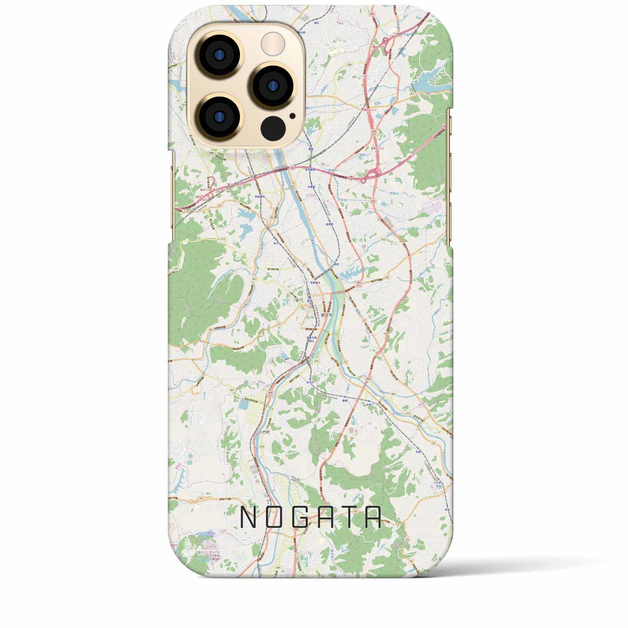 【直方(福岡県)】地図柄iPhoneケース(バックカバータイプ)
