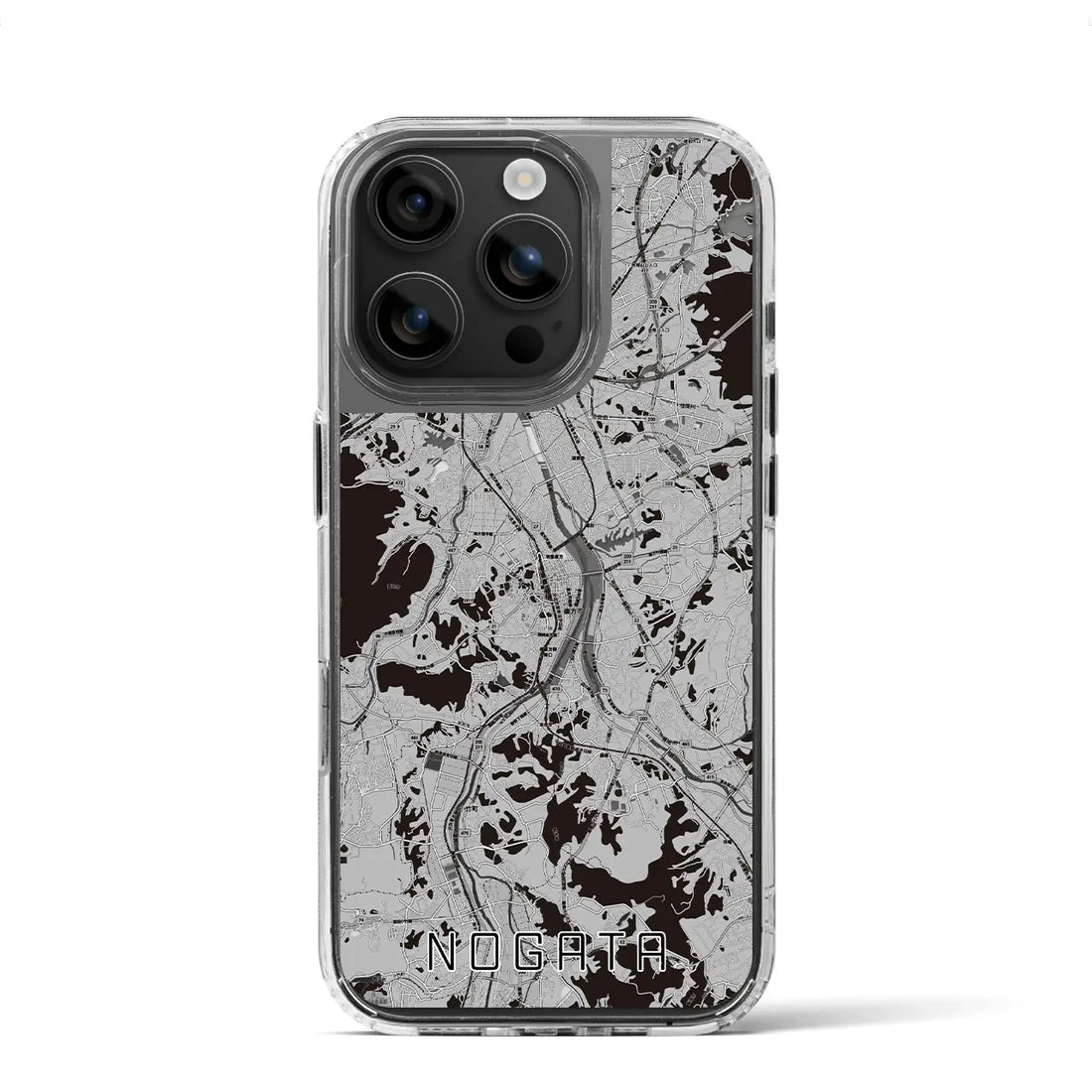 【直方(福岡県)】地図柄iPhoneケース(MagSafeタイプ)