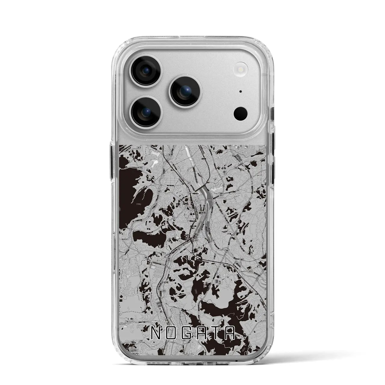 【直方(福岡県)】地図柄iPhoneケース(MagSafeタイプ)