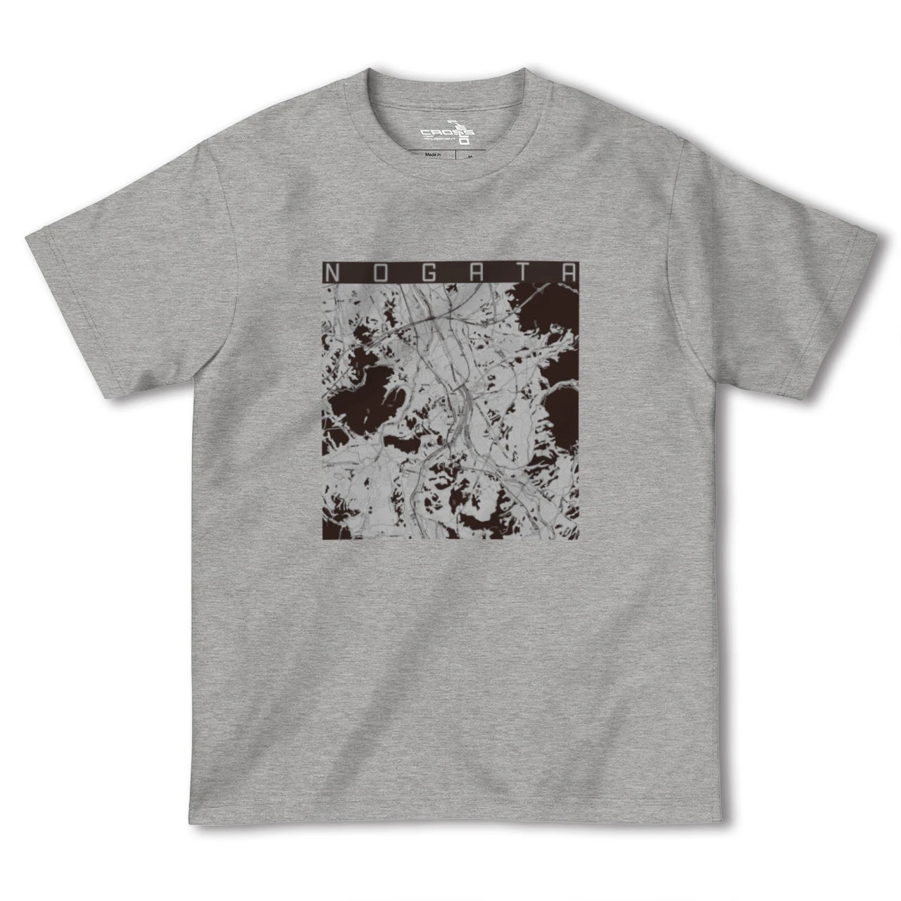 【直方(福岡県)】地図柄ヘビーウェイトTシャツ