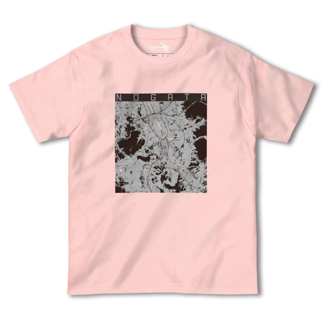 【直方(福岡県)】地図柄ヘビーウェイトTシャツ
