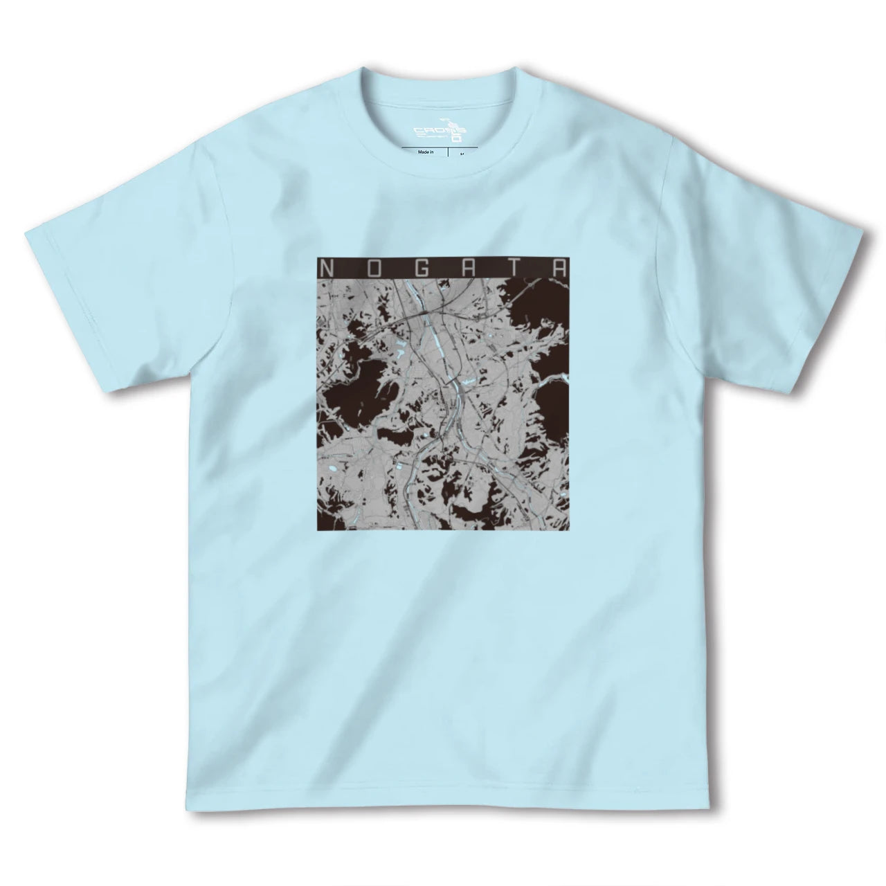 【直方(福岡県)】地図柄ヘビーウェイトTシャツ