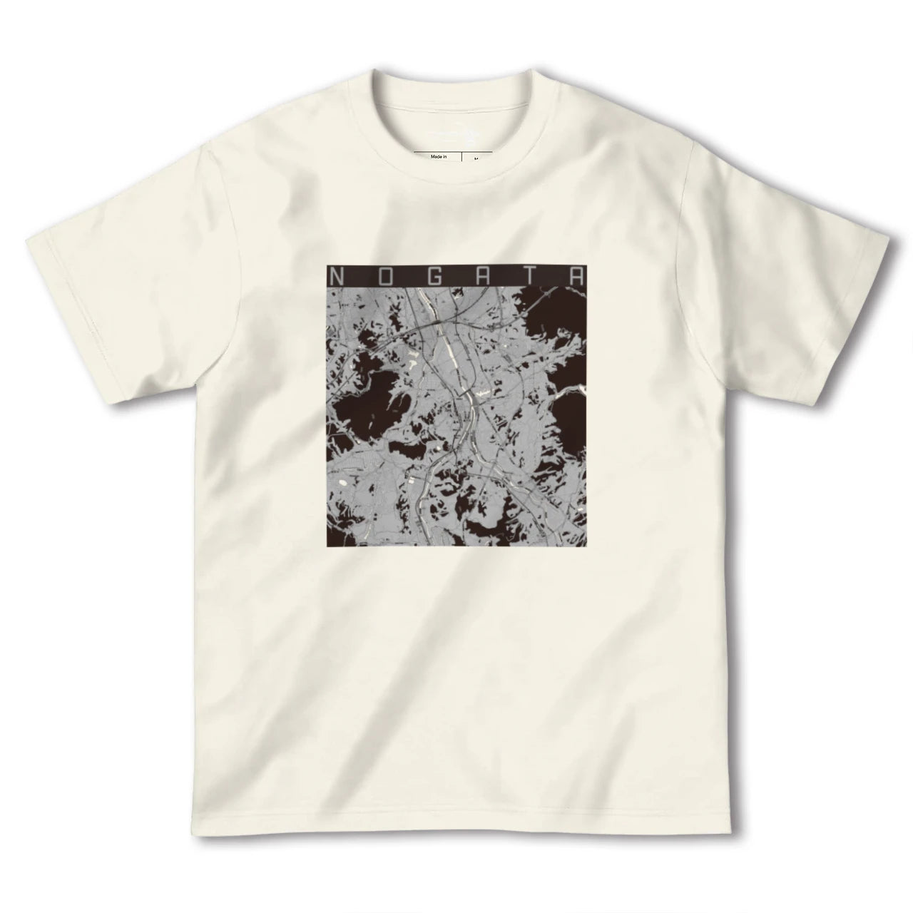 【直方(福岡県)】地図柄ヘビーウェイトTシャツ