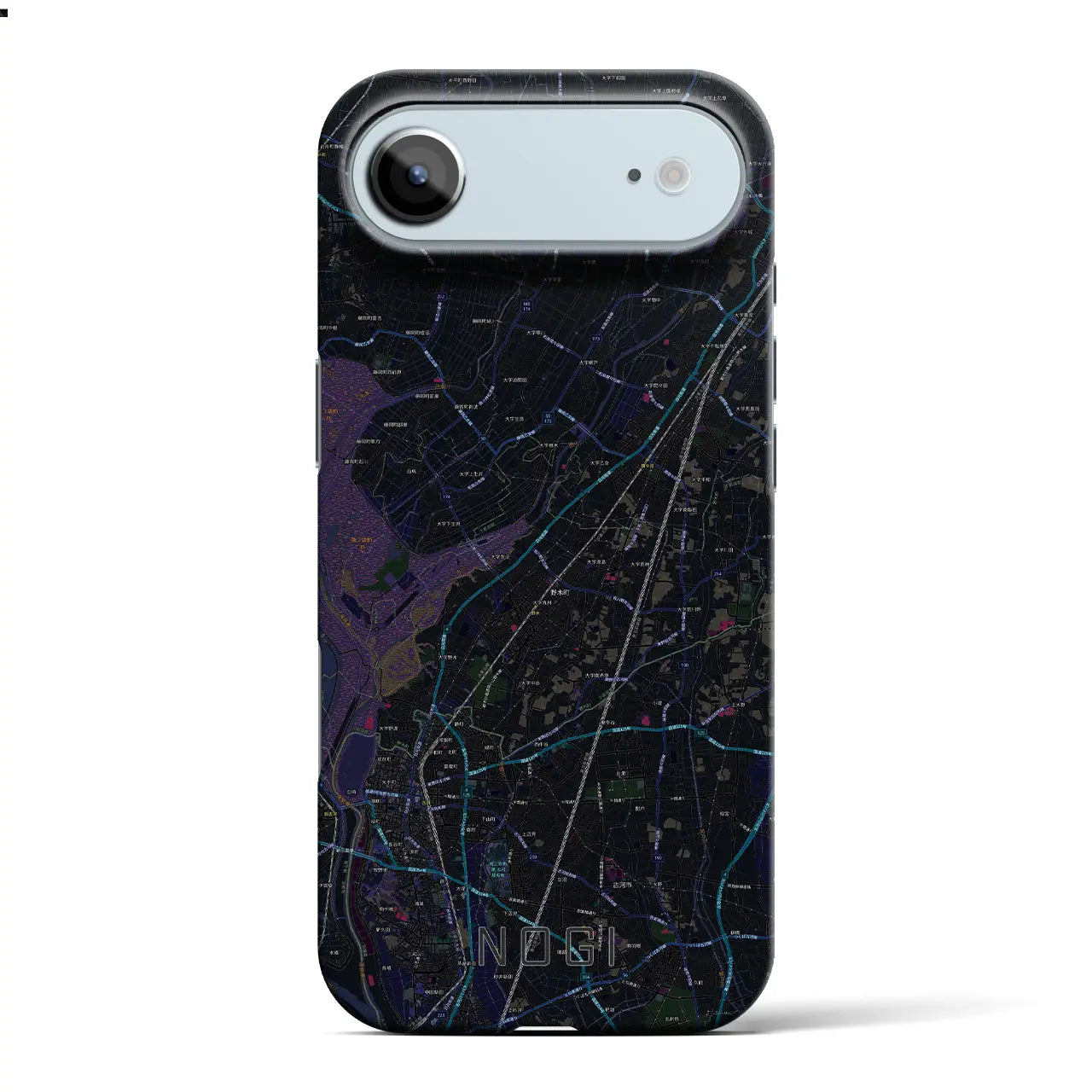 【野木(栃木県)】地図柄iPhoneケース(バックカバータイプ)