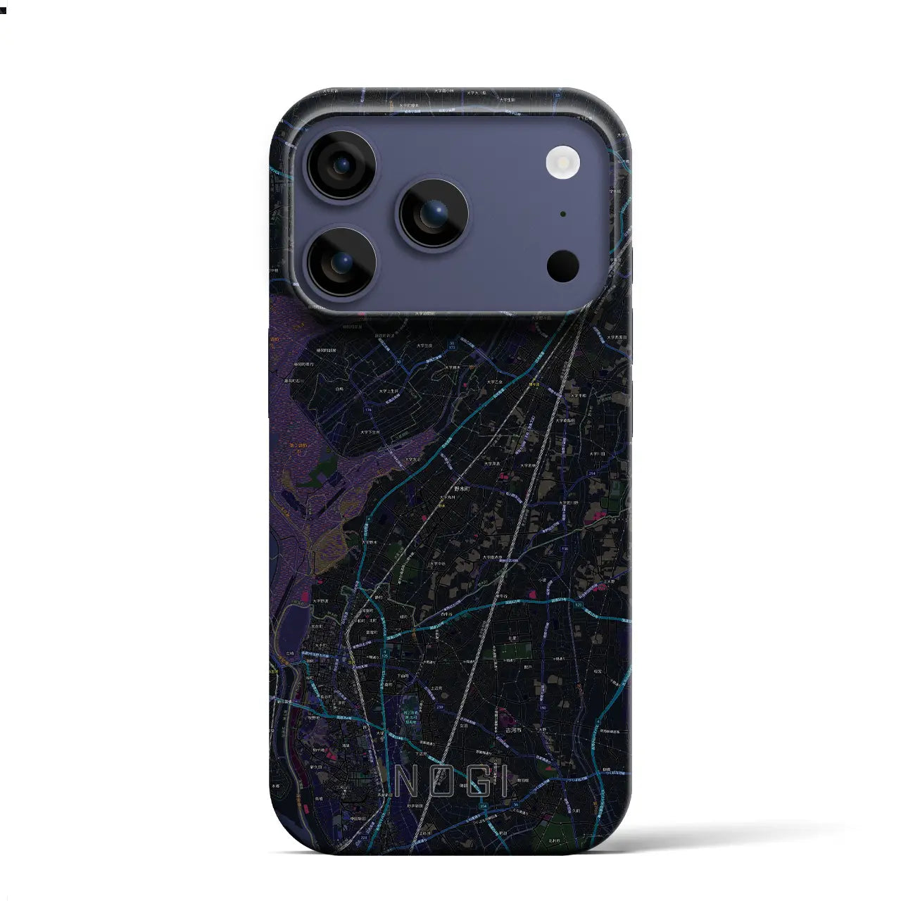 【野木(栃木県)】地図柄iPhoneケース(バックカバータイプ)