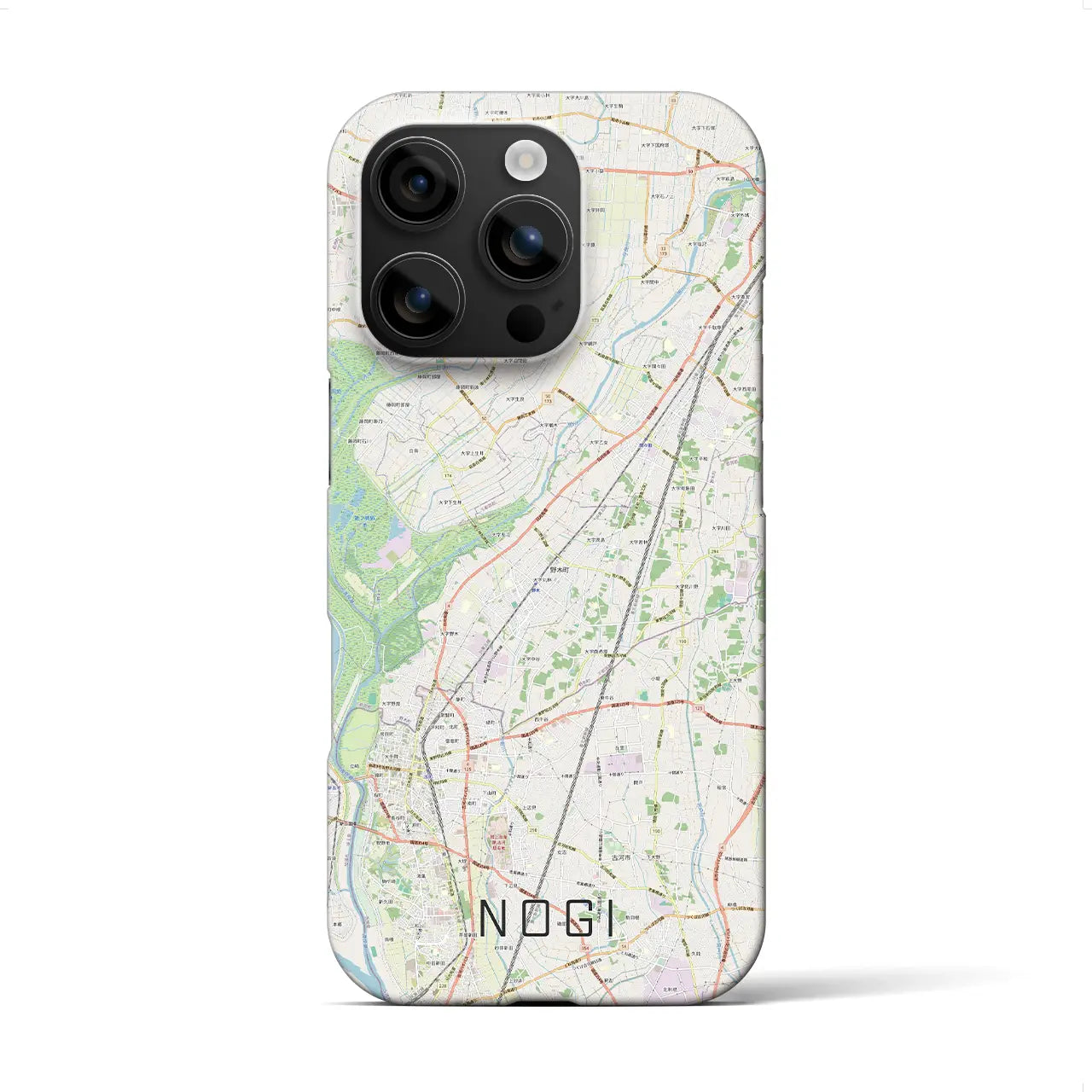 【野木(栃木県)】地図柄iPhoneケース(バックカバータイプ)