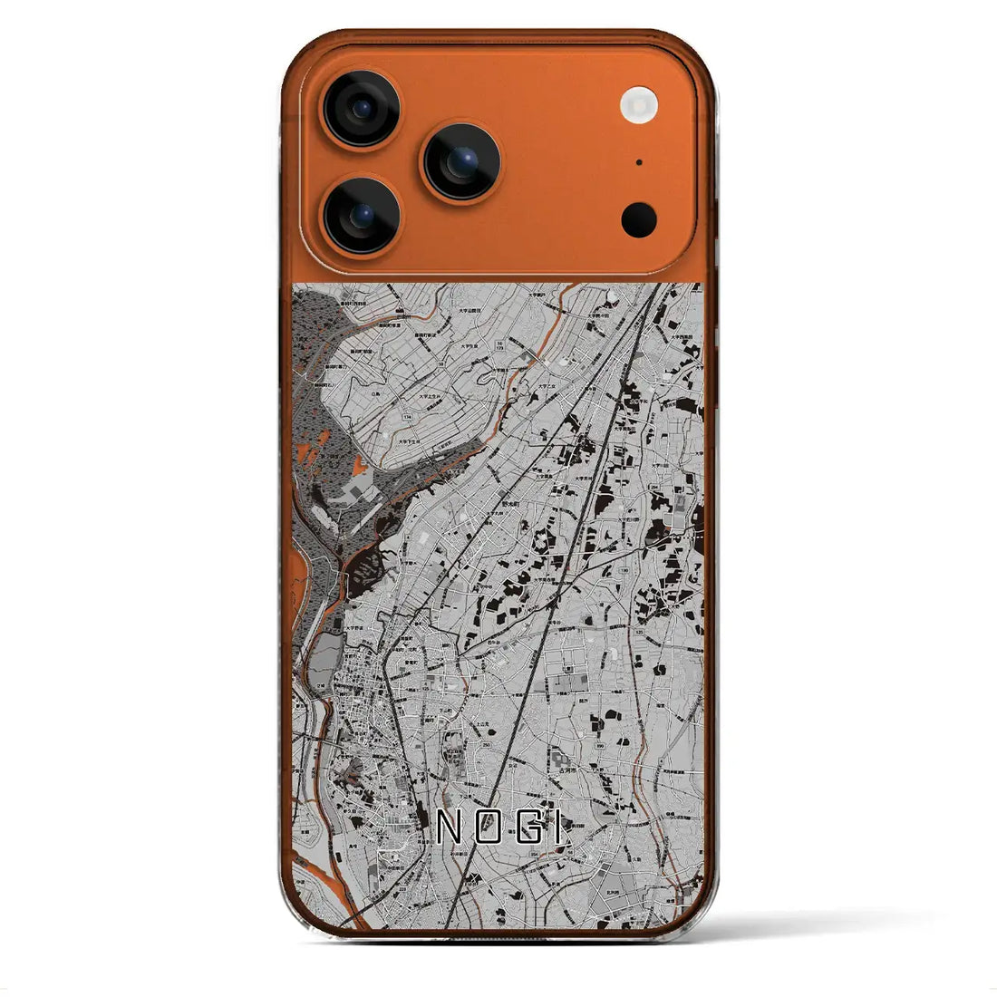 【野木(栃木県)】地図柄iPhoneケース(クリアタイプ)