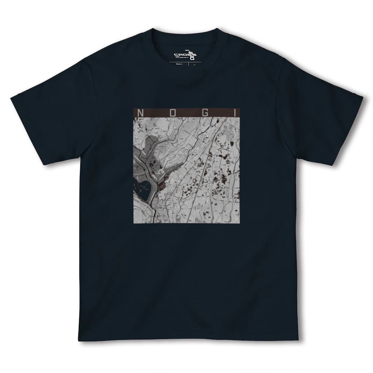 【野木(栃木県)】地図柄ヘビーウェイトTシャツ