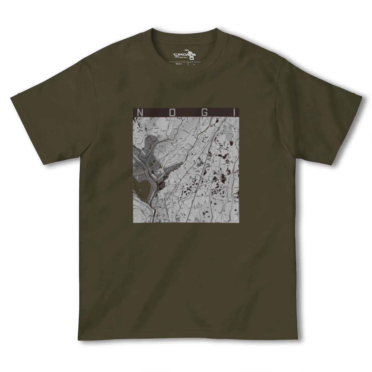 【野木(栃木県)】地図柄ヘビーウェイトTシャツ