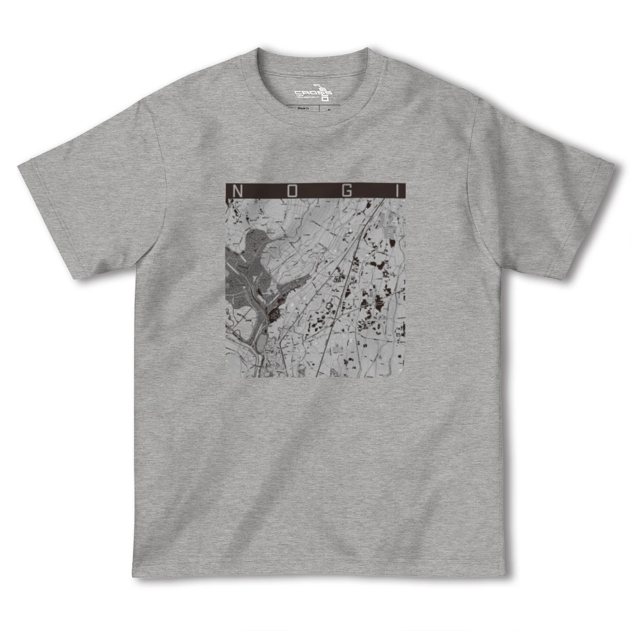 【野木(栃木県)】地図柄ヘビーウェイトTシャツ