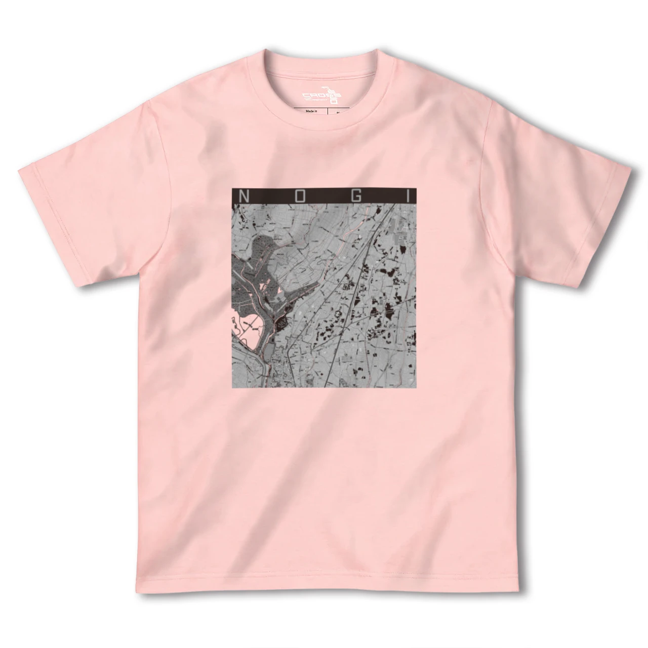 【野木(栃木県)】地図柄ヘビーウェイトTシャツ