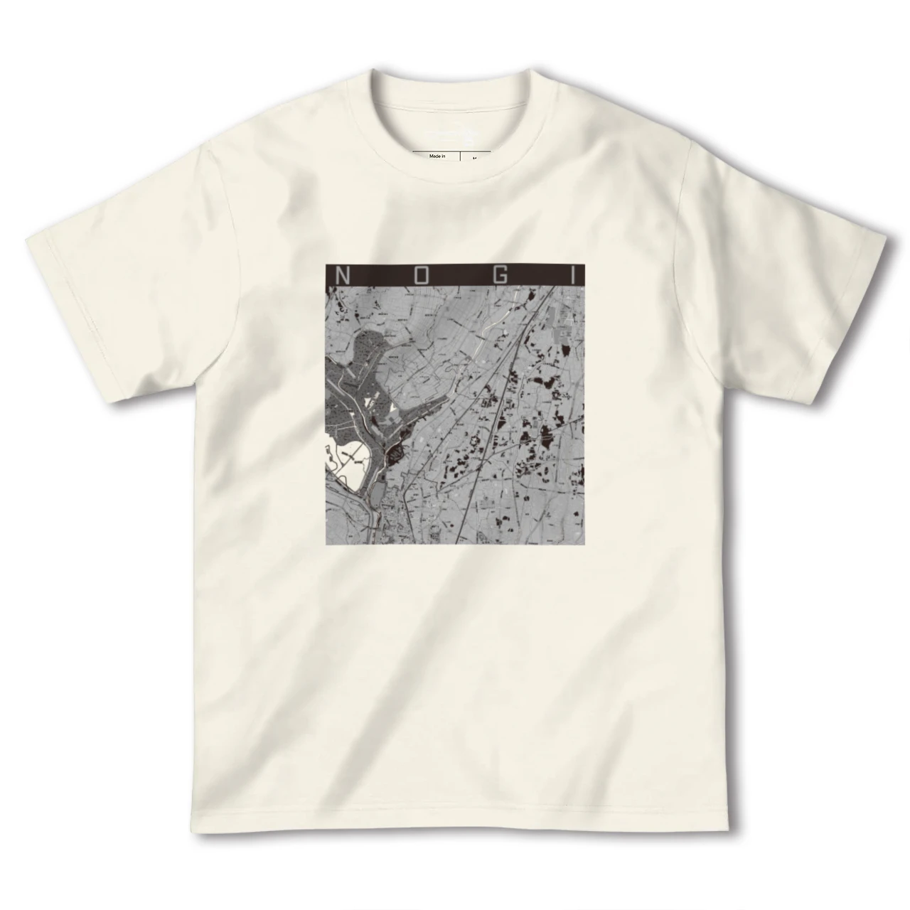 【野木(栃木県)】地図柄ヘビーウェイトTシャツ