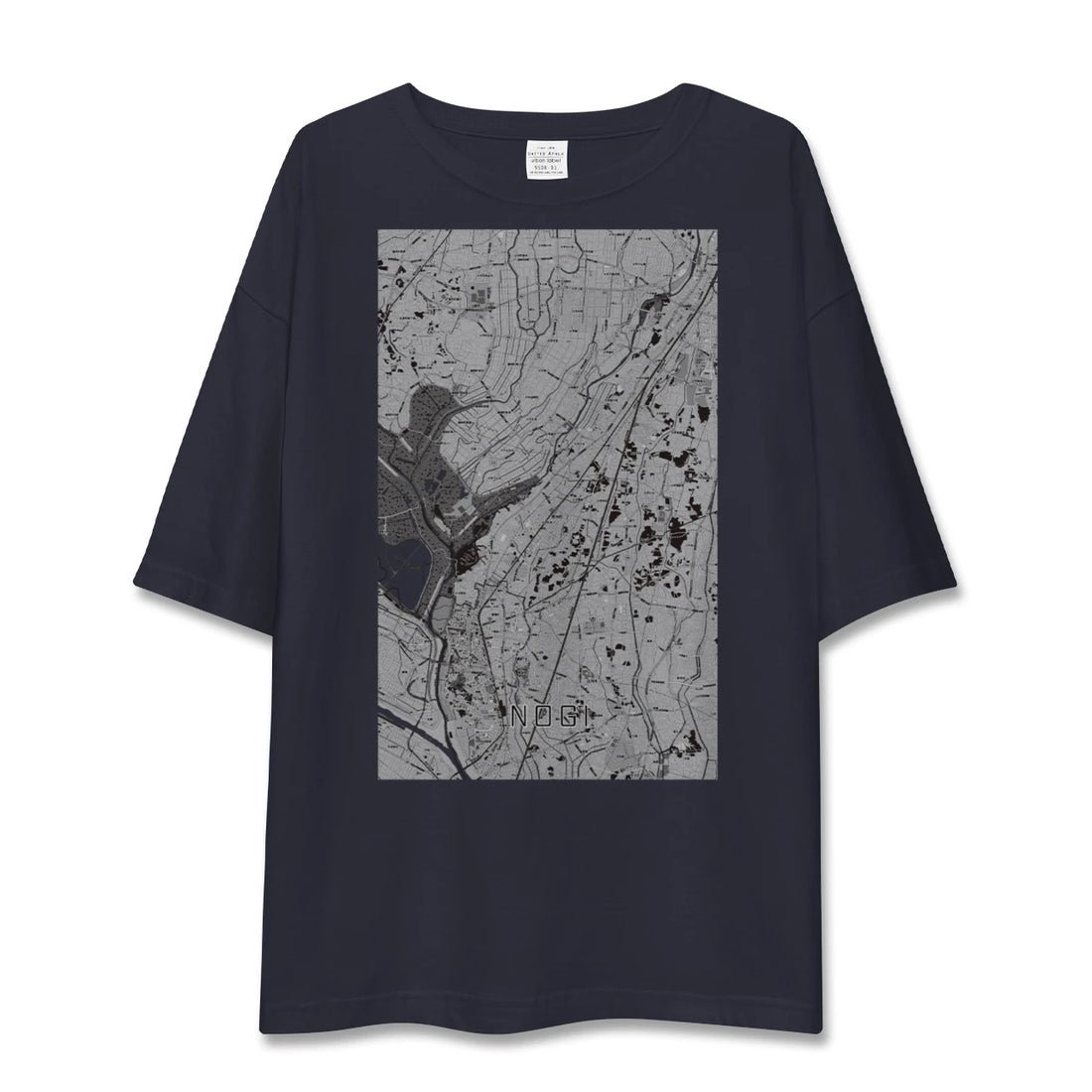 【野木(栃木県)】地図柄ビッグシルエットTシャツ