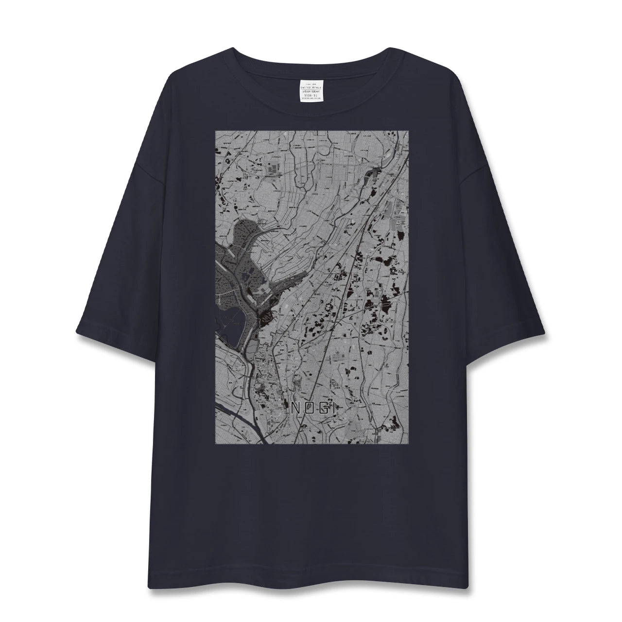 【野木(栃木県)】地図柄ビッグシルエットTシャツ