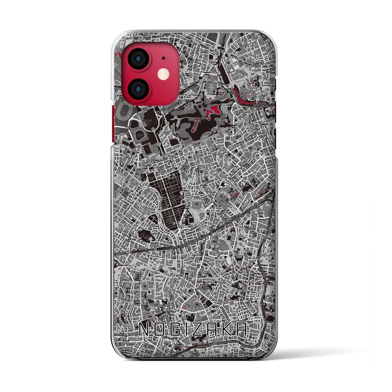 【乃木坂(東京都)】地図柄iPhoneケース(クリアタイプ)