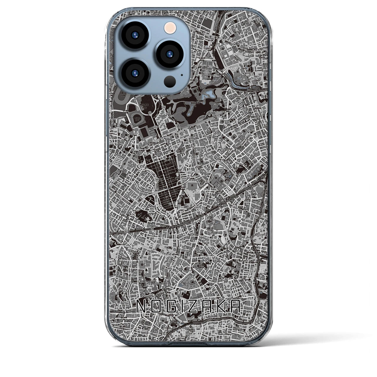 【乃木坂(東京都)】地図柄iPhoneケース(クリアタイプ)