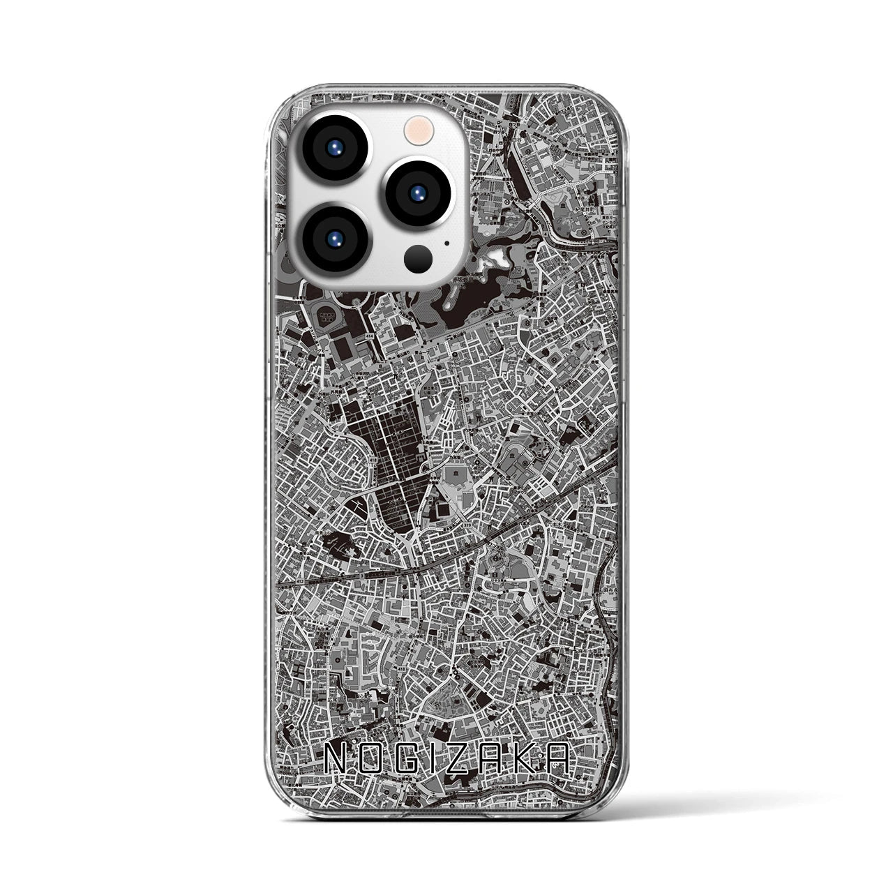 【乃木坂(東京都)】地図柄iPhoneケース(クリアタイプ)