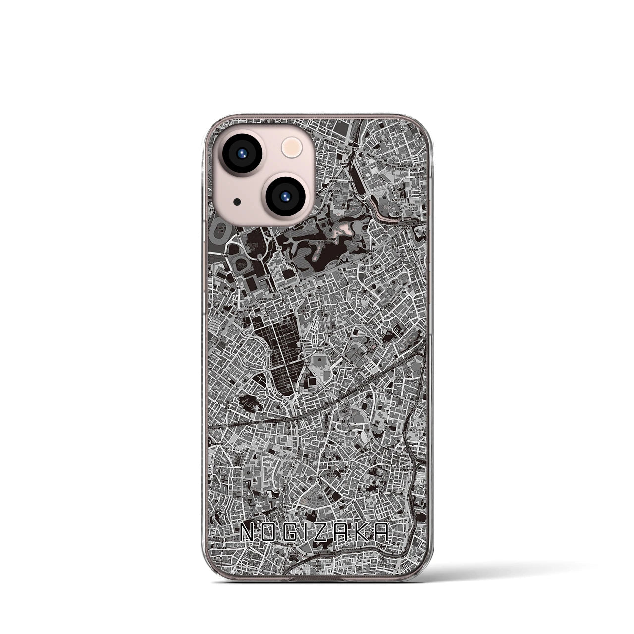 【乃木坂(東京都)】地図柄iPhoneケース(クリアタイプ)