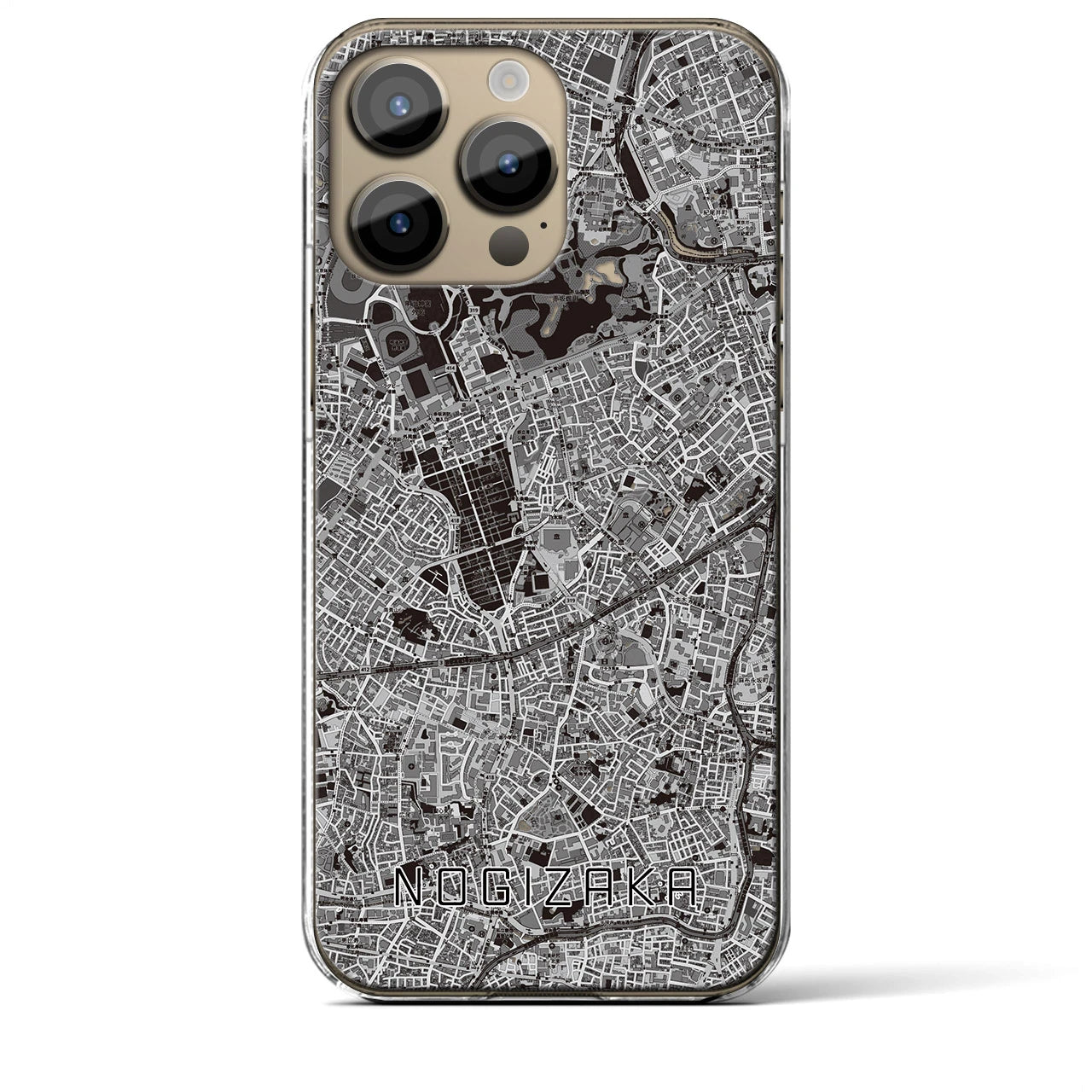 【乃木坂(東京都)】地図柄iPhoneケース(クリアタイプ)