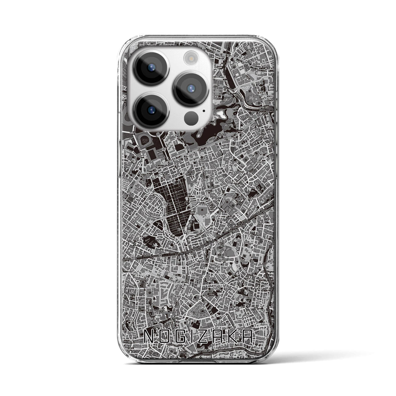 【乃木坂(東京都)】地図柄iPhoneケース(クリアタイプ)