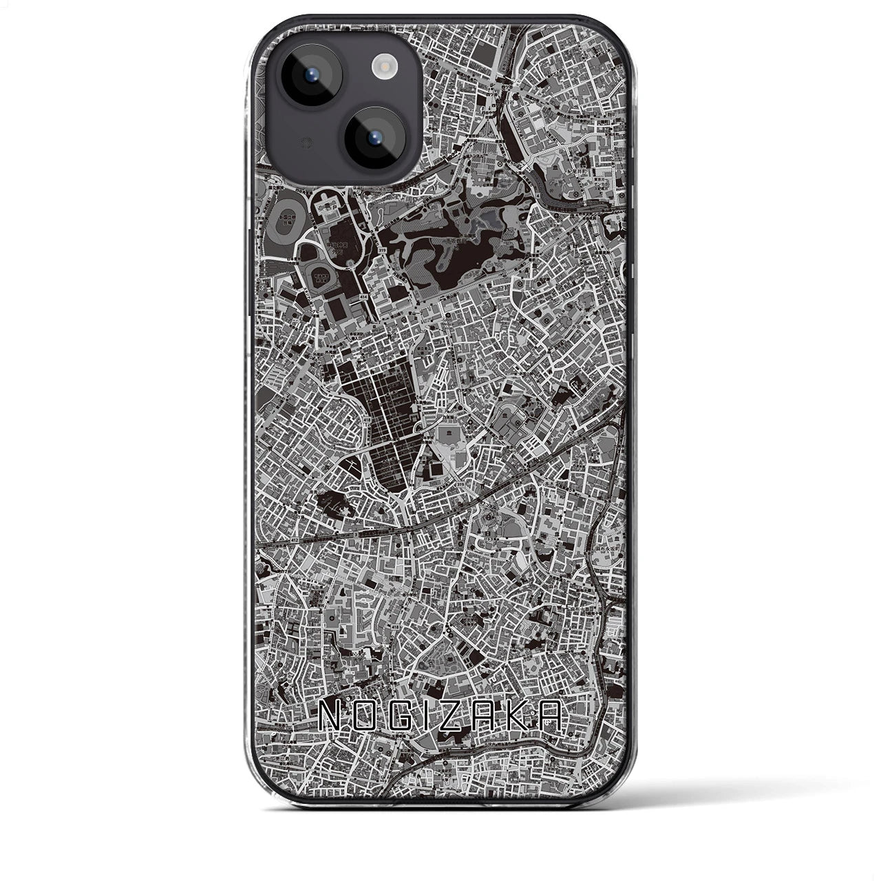 【乃木坂(東京都)】地図柄iPhoneケース(クリアタイプ)