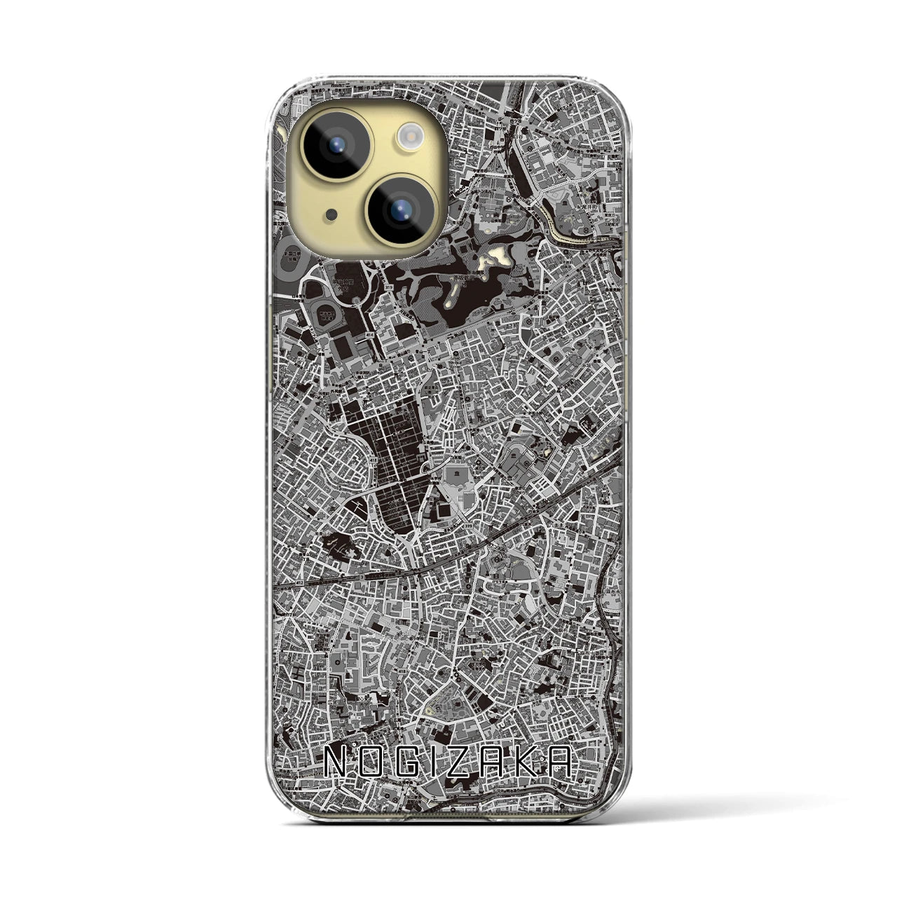 【乃木坂(東京都)】地図柄iPhoneケース(クリアタイプ)