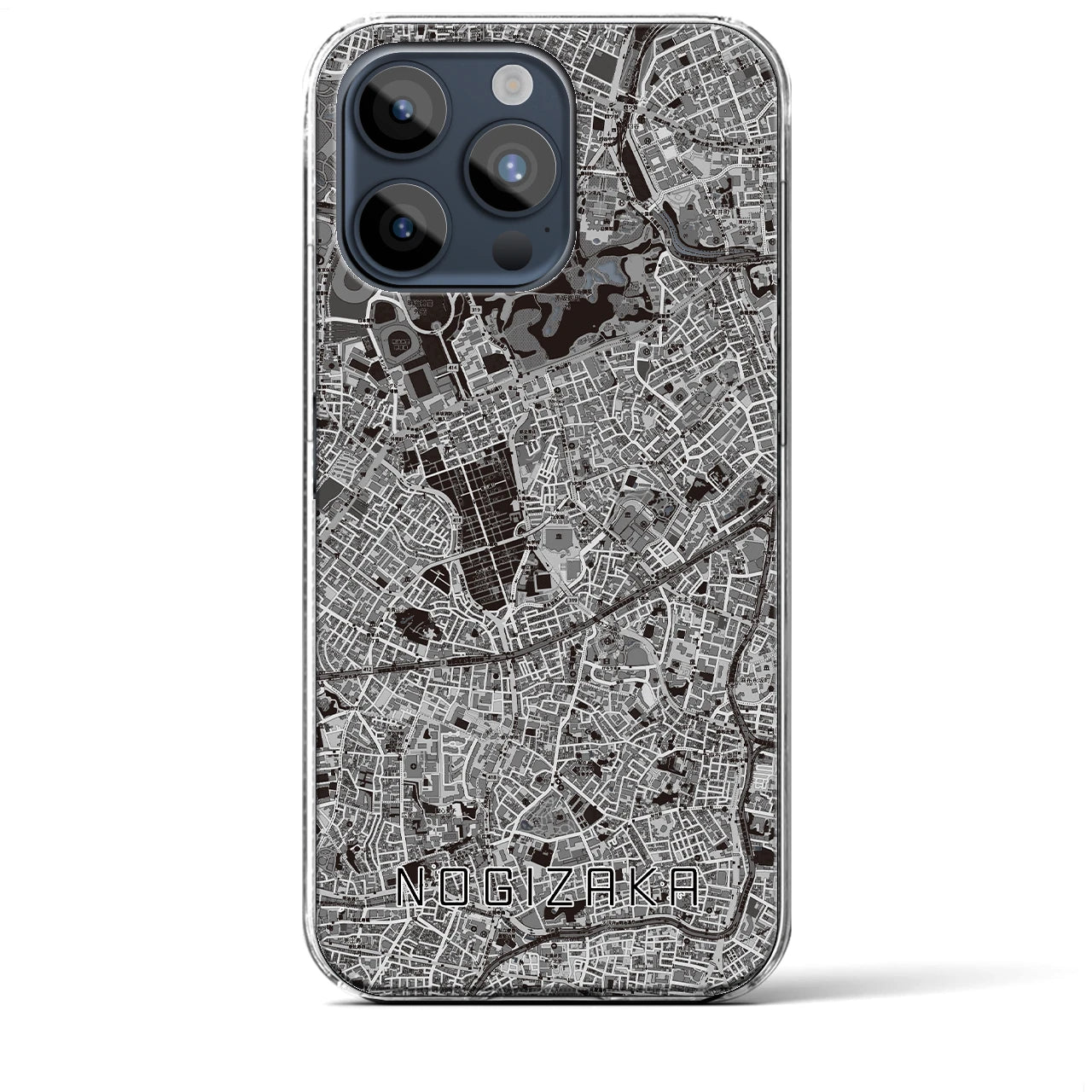 【乃木坂(東京都)】地図柄iPhoneケース(クリアタイプ)