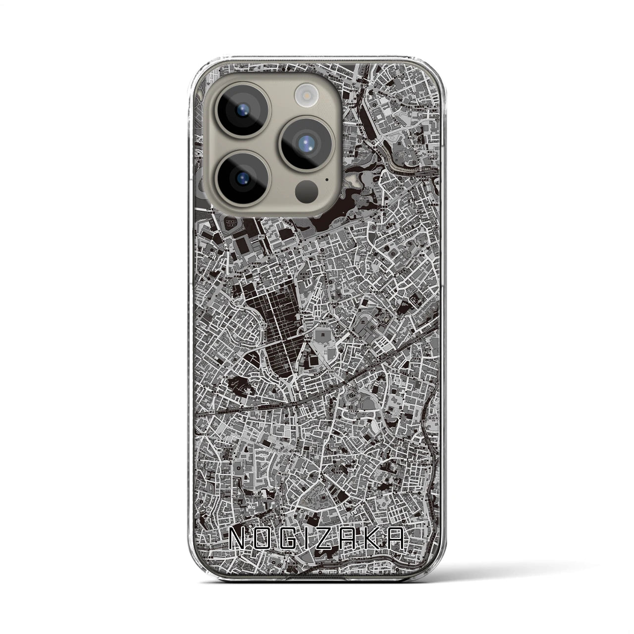 【乃木坂(東京都)】地図柄iPhoneケース(クリアタイプ)