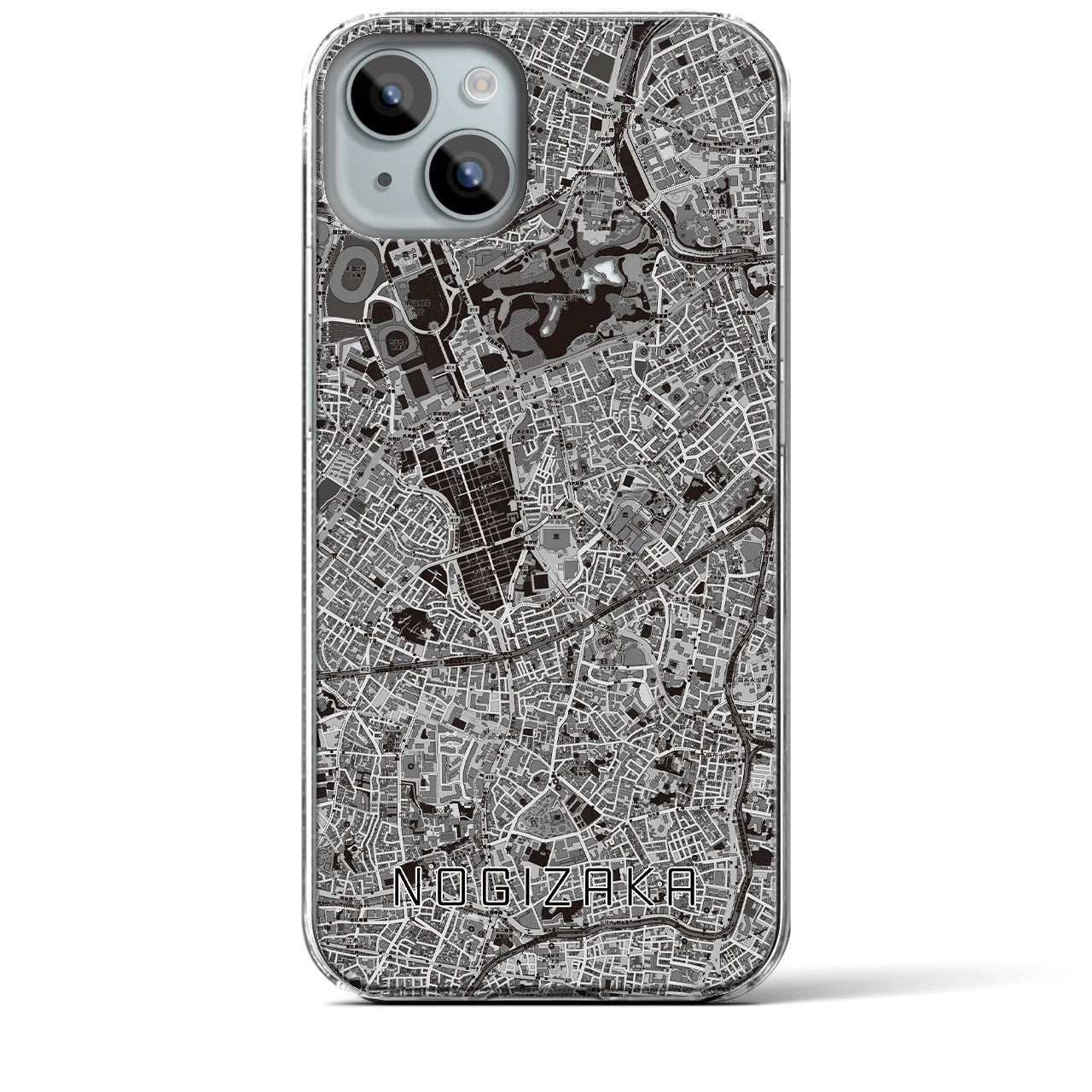 【乃木坂(東京都)】地図柄iPhoneケース(クリアタイプ)