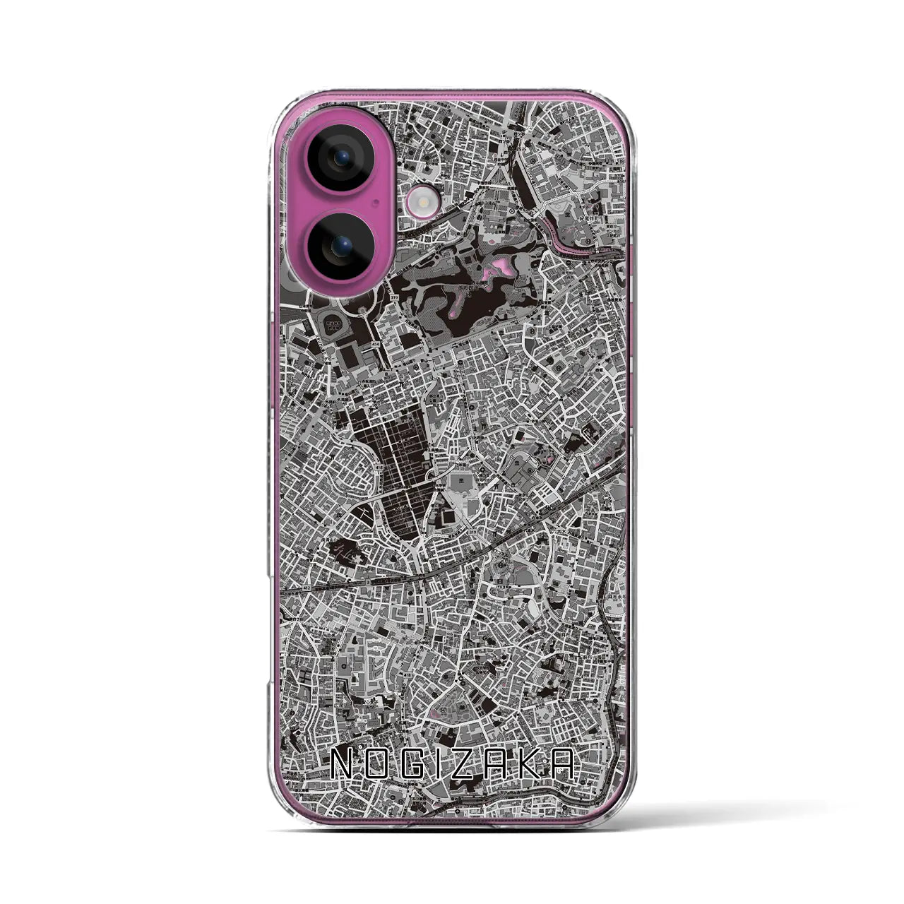 【乃木坂(東京都)】地図柄iPhoneケース(クリアタイプ)