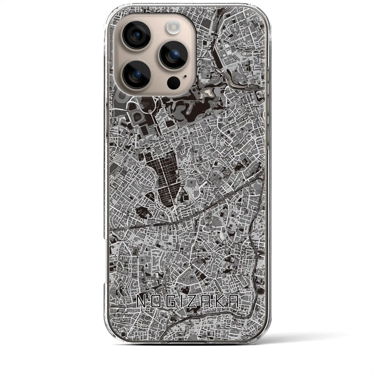 【乃木坂(東京都)】地図柄iPhoneケース(クリアタイプ)