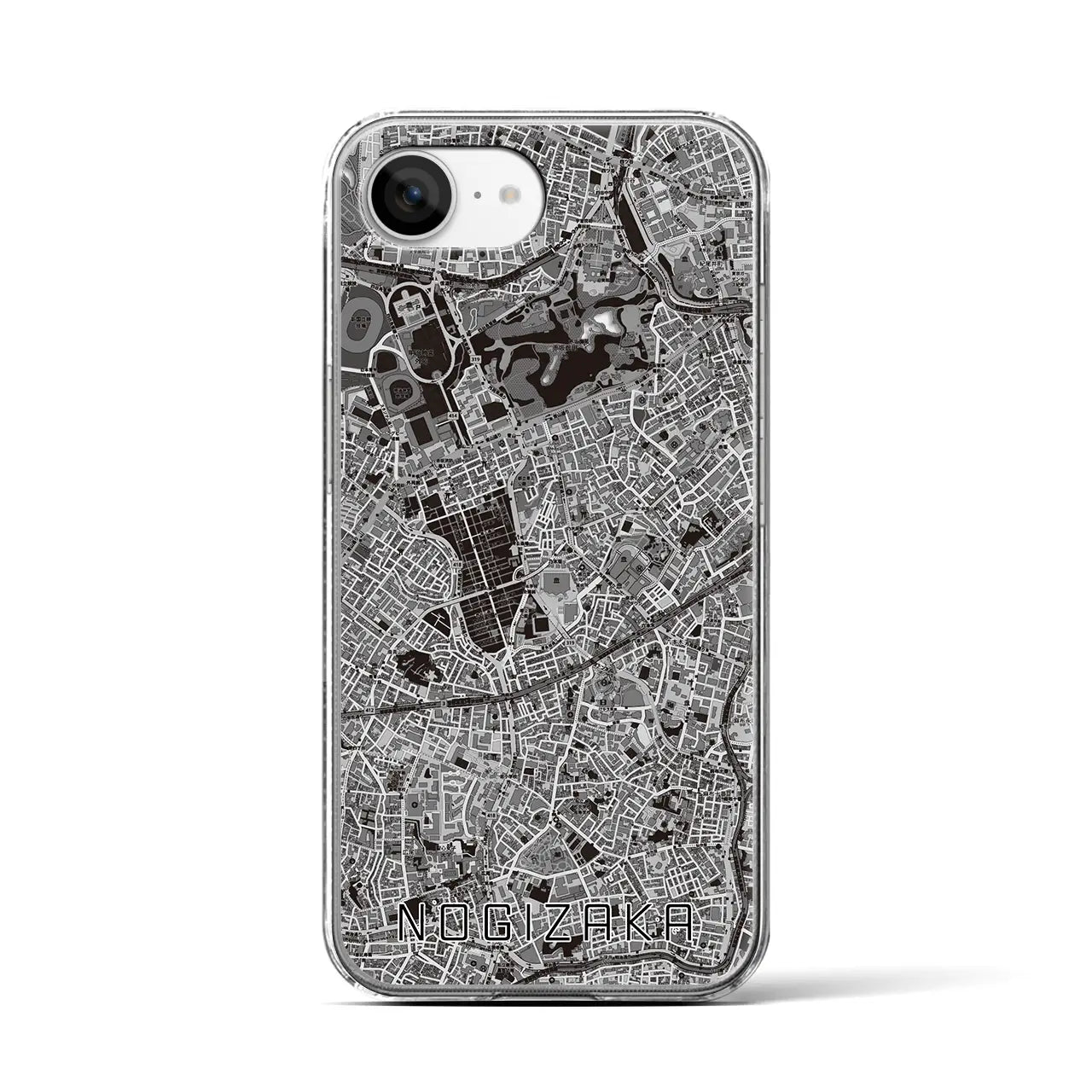 【乃木坂(東京都)】地図柄iPhoneケース(クリアタイプ)