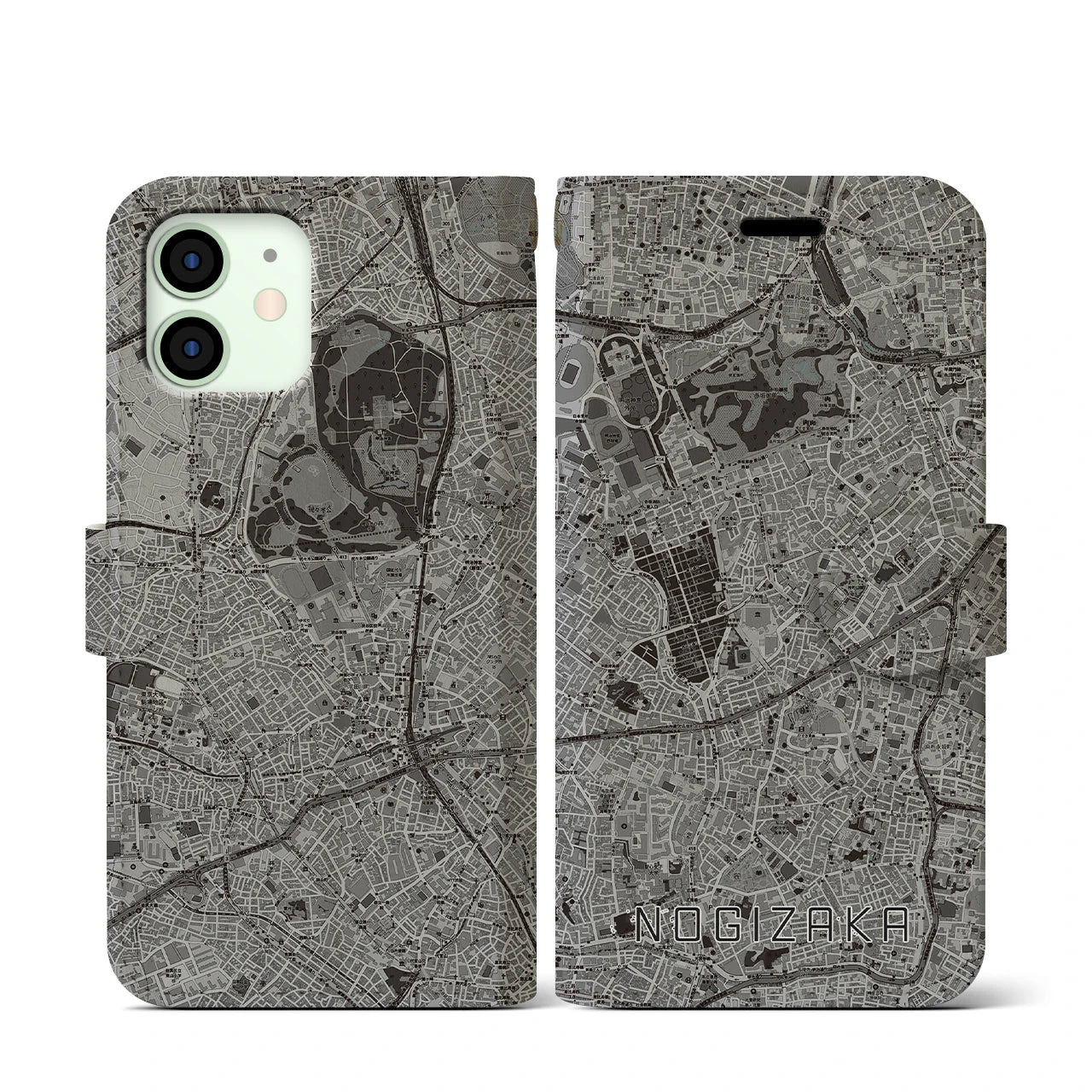 【乃木坂(東京都)】地図柄iPhoneケース(手帳タイプ)