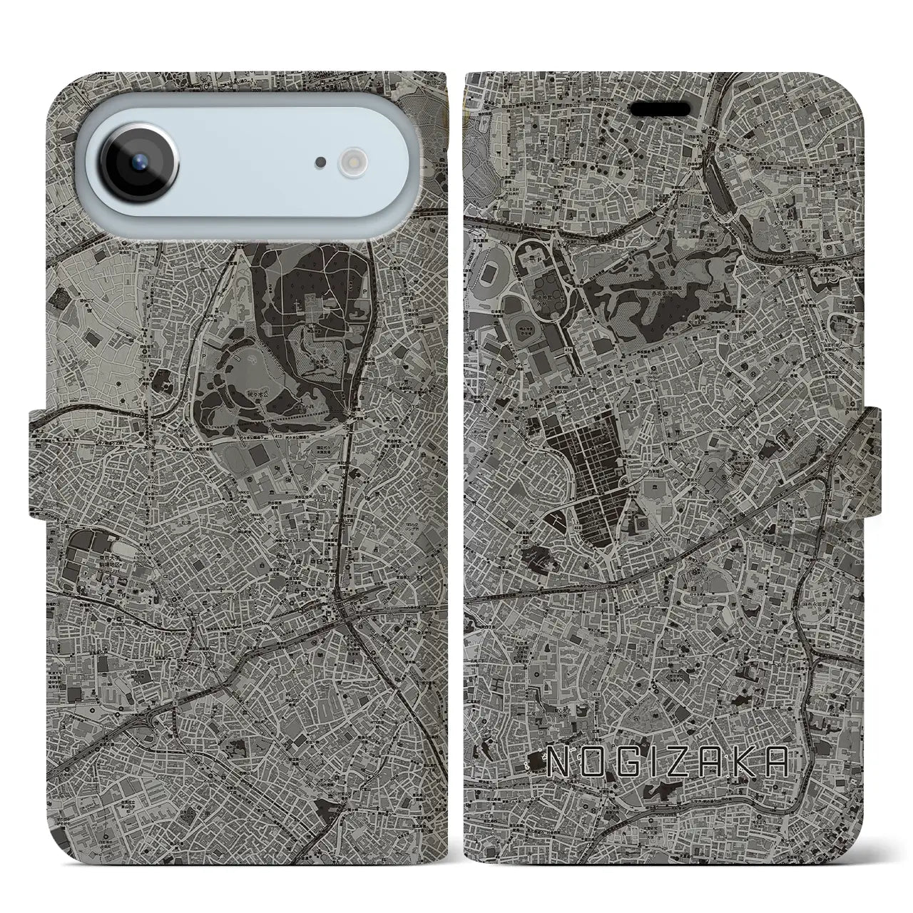 【乃木坂(東京都)】地図柄iPhoneケース(手帳タイプ)