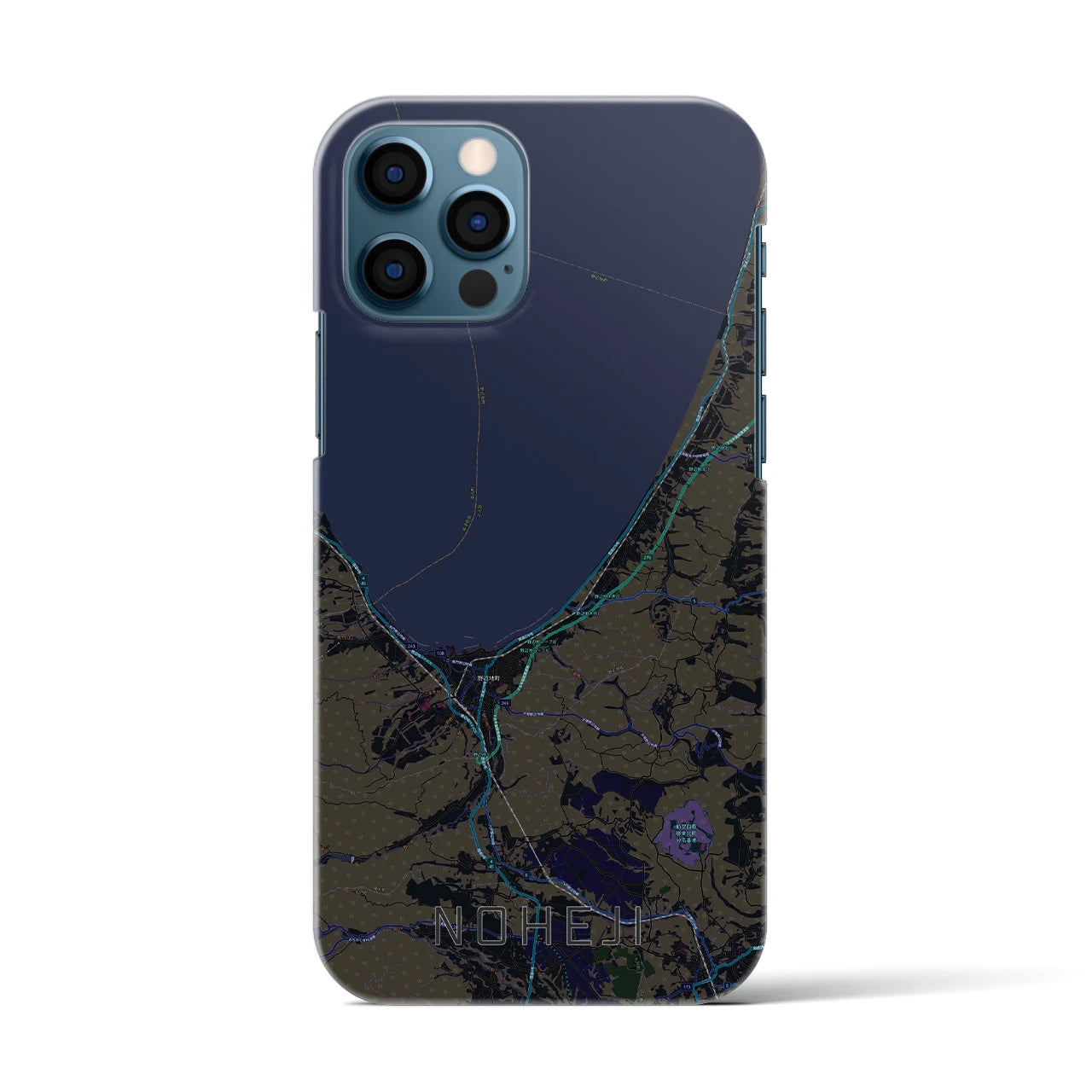 【野辺地(青森県)】地図柄iPhoneケース(バックカバータイプ)