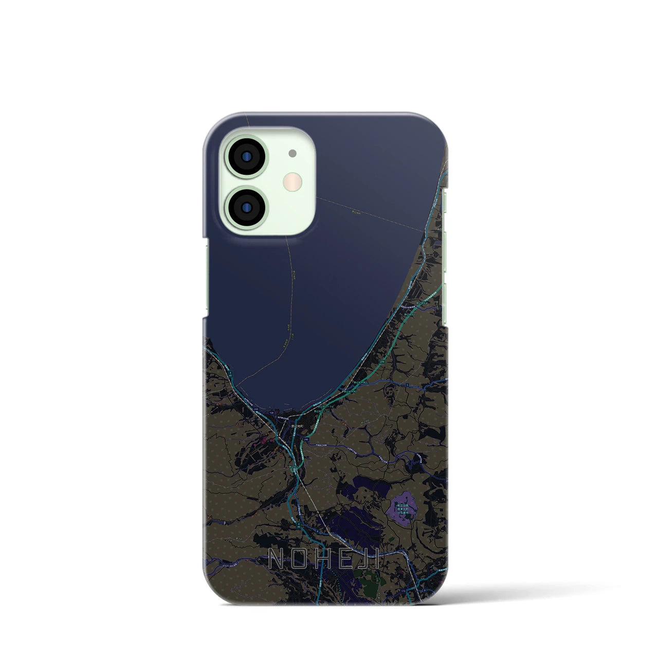 【野辺地(青森県)】地図柄iPhoneケース(バックカバータイプ)