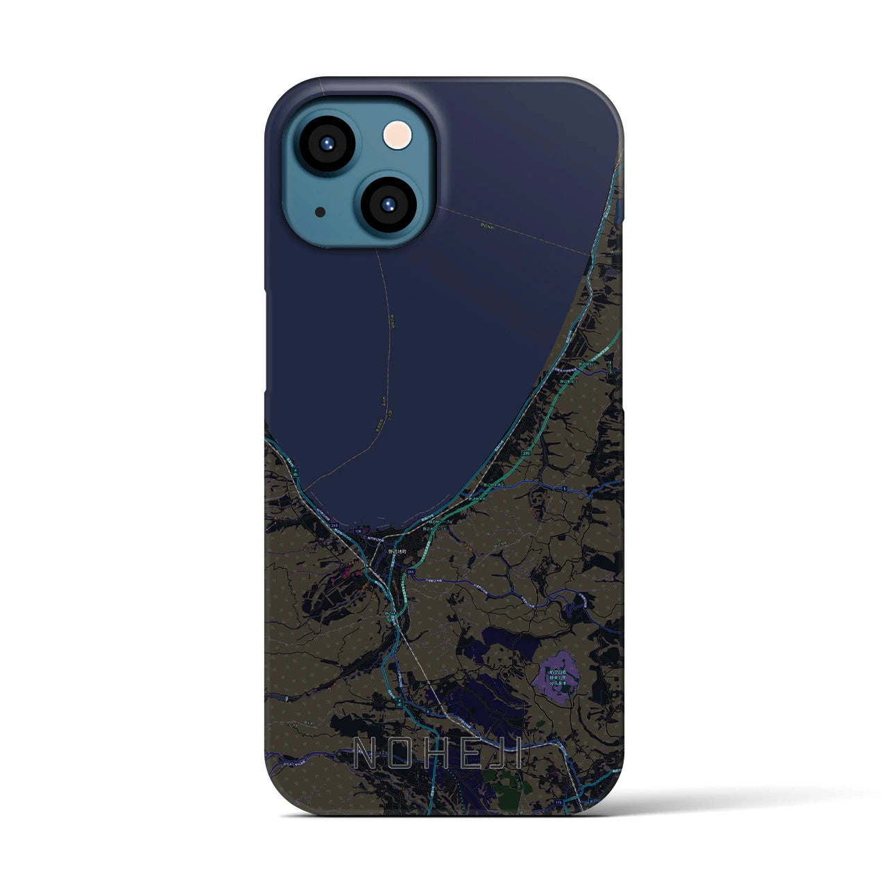 【野辺地(青森県)】地図柄iPhoneケース(バックカバータイプ)